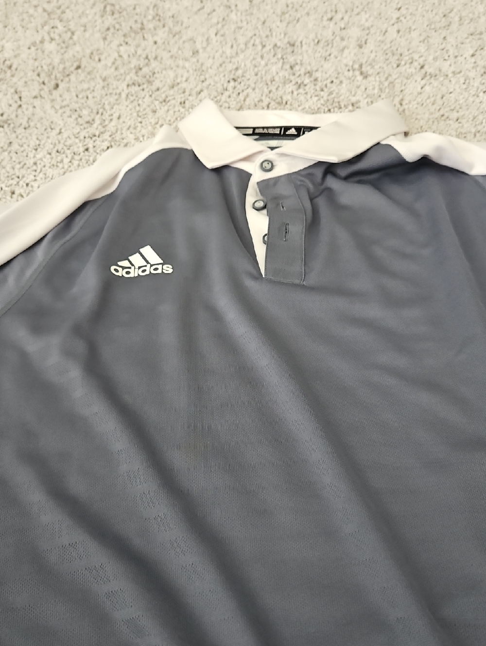 adidas Navy Polo Shirt with White Logo